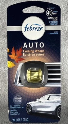 Febreze Auto Evening Woods Scent Car Vent Clip Air Freshener | 2mL - Image 1 of 3