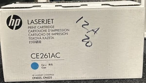 HP 648A (CE261AC) Cyan Toner LaserJet Enterprise Open Box / Sealed Toner - Afbeelding 1 van 7