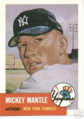 1991 "1993" Topps  Archives  Mickey Mantle Nr Mt   # 82 - Image 1 of 1