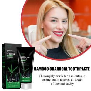 100g Bamboo Charcoal Deep Toothpaste Teeth Fluoride Free ,Clean Toothpaste G1I2