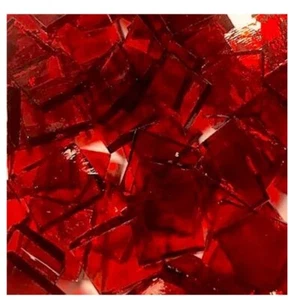1/2" Royal Red Mosaic Stained Glass Tiles - Bild 1 von 1