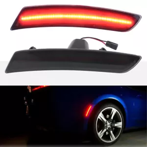 Luces de señalización laterales LED rojas ahumadas para Chevrolet Camaro LS LT 2016-2021 - Imagen 1 de 8