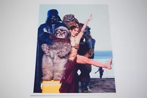 Carrie Fisher Rückkehr der Jedi-Ritter Bikini Strand Leia 8x10 Glanzfoto vollbusig 016 - Bild 1 von 1