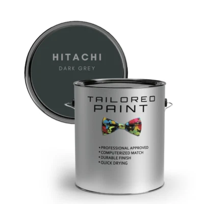 TAILORED PAINT HITACHI DARK GREY CAB Digger Machinery 1L 1K Enamel Direct Gloss