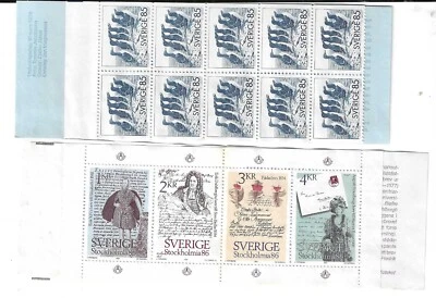 Sweden - Scott's # 1155a and #1505a MNH, complete booklets - Image 1 of 2
