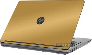 GOLD Vinyl Lid Skin Cover Decal fits HP ProBook 655 G1 Laptop - Picture 1 of 1