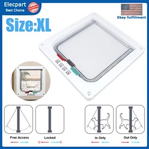 Pet Free Access 4 Way 27.7*25CM XL Size Door For Cat Frame Flap Safe Panel - Picture 1 of 17