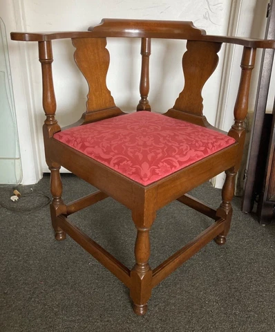 KITTINGER CHIPPENDALE - CW 136 MAHOGANY CORNER CHAIR Cover