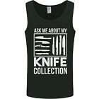 Chef Ask About My Knife Collection Funny Mens Vest Tank Top