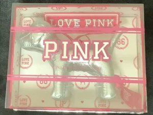 Victoria's Secret LOVE PINK silber Hund Ornament & Geschenkkartenetui - super süß! - Bild 1 von 5