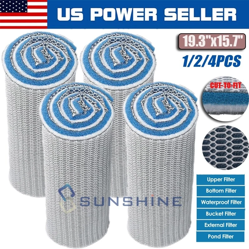 Almohadilla de medios de acuario de 19"x16" ROLLO material de filtro de hilo dental de fibra CORTADO A MEDIDA  Foto 1 de 4