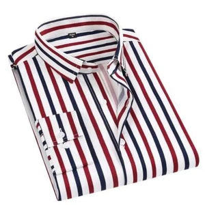 Herren Langarm Anzugshemden Formell Slim Fit Punkte Mehrfarbig Freizeithemden Tops - Bild 1 von 20