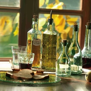 Bormioli Rocco 570 ml Country Home Aceite Vinagre Vidrio Botella Condimento Diseñada - Imagen 1 de 4