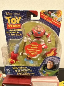 Disney Toy Story Buzz Lightyear Red Rare Fire Fightin 2002 Action Figure Sealed - Picture 1 of 4