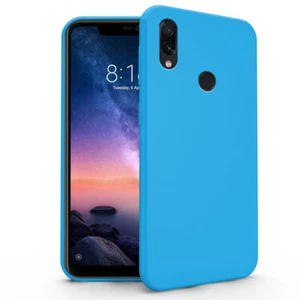 Cover Custodia Silicone Morbido Tpu Soft per Xiaomi Redmi Note 6 Pro Azzurro - Foto 1 di 6