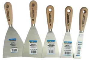 Boldrini Spatola Professionale Raschietto Acciaio Legno Stucco Pittura Italia - Foto 1 di 7