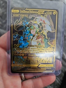 Reshiram & Zekrom GX Black Foil Fan Art Vinyl Collector Pokemon Card - Picture 1 of 5