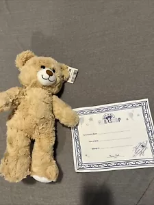Build A Bear Soft Tan Teddy Bear Plush 15 Inch Stuffed Animal Cuddly BABW - Picture 1 of 7