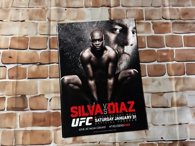 UFC 183 PROGRAM | ANDERSON SILVA,NICK DIAZ, MIESHA TATE | Rousey-Zingano ad - Image 1 of 4
