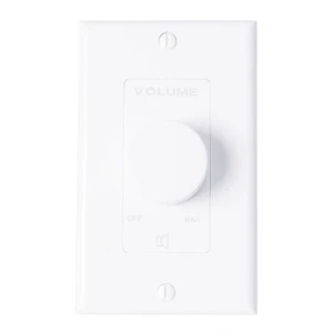 Saga Elite™ 10 Watt Volume Control, White & Ivory Decora Plates, 25-70V - Picture 1 of 7