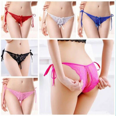 Calzoncillos florales ropa interior lencería tanga bragas para mujer entrepierna tanga de encaje Foto 1 de 4