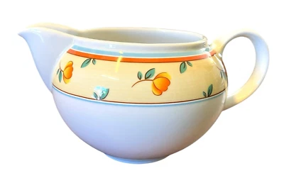 Mitterteich Sauciere Porzellan gelbes Blumendekor Soßiere 0,4l Porzellan 52887 - Bild 1 von 4