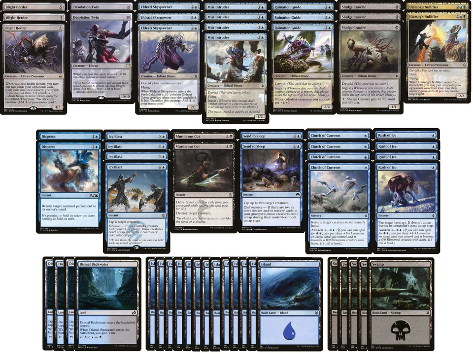 Blue Black Eldrazi Control Deck - MTG Magic the Gathering - Ready to Play!!! - Image 1 of 1