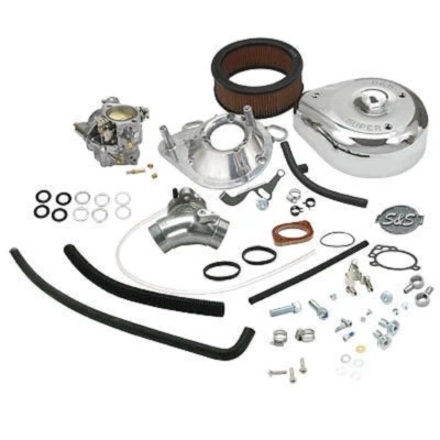 Kit de carburador S&S SUPER E HARLEY SOFTAIL TOURING DYNA FXR FXRS 1992-1999 - Imagem 1 de 2