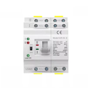 NUEVO Mini Interruptor de Transferencia Automática de Doble Potencia 4P 63A 220V Rejilla a Alternador - Imagen 1 de 12