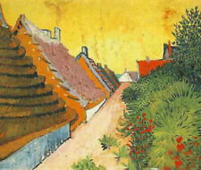 Oil painting Vincent Van Gogh - Rue de Saintes-Maries 1888 nice landscape canvas