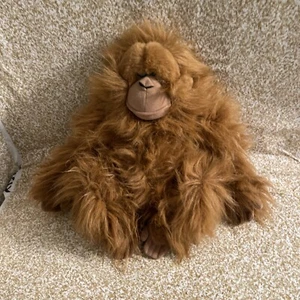 westcliff collection orangutan ape plush stuffed animal toy blue eyes 15" tan - Picture 1 of 9