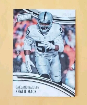 2016 Panini Day Cracked Ice 25/25 Khalil Mack #35 SSP Last Print - Image 1 of 4