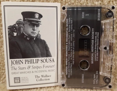 John Philip Sousa The Stars & Stripes Forever Great Marches Cassette Tape Foto 1 de 4
