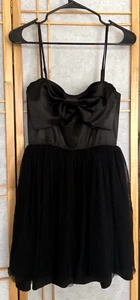 KIDDO USA GIRL'S Size 14 FANCY FRONT BOW TULLE SKIRT BABY DOLL SLEEVELESS DRESS - Picture 1 of 11