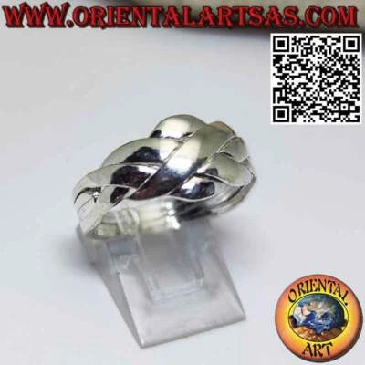 Anello Fede Turca in argento 925, anello puzzle rebus