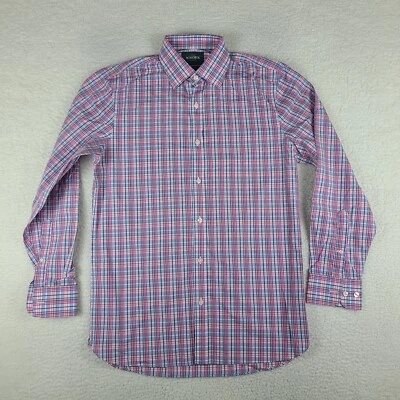 Camisa de Vestir Bonobos Para Hombre 15.5 34 Azul Púrpura Estándar Sin Arrugas Abotonada EC Foto 1 de 4