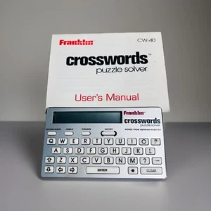 Franklin Cruciverba Puzzle Solver CW-40 gioco elettronico portatile vintage - Foto 1 di 4