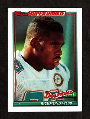1991 TOPPS #117 RICHMOND WEBB - MIAMI DOLPHINS - *02 - Image 1 of 2