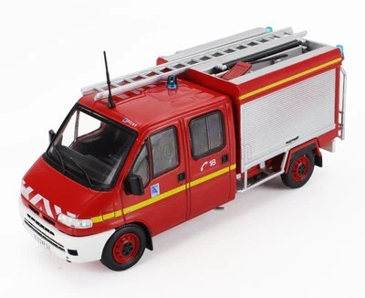 MODELLINO FURGONE STATICO HACHETTE CITROEN JUMPER VIGILI DEL FUOCO 2002 1:43 - Immagine 1 di 3