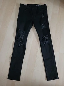 Primark Jeans mit Löchern, schwarz, Gr. 32/34 - Bild 1 von 3