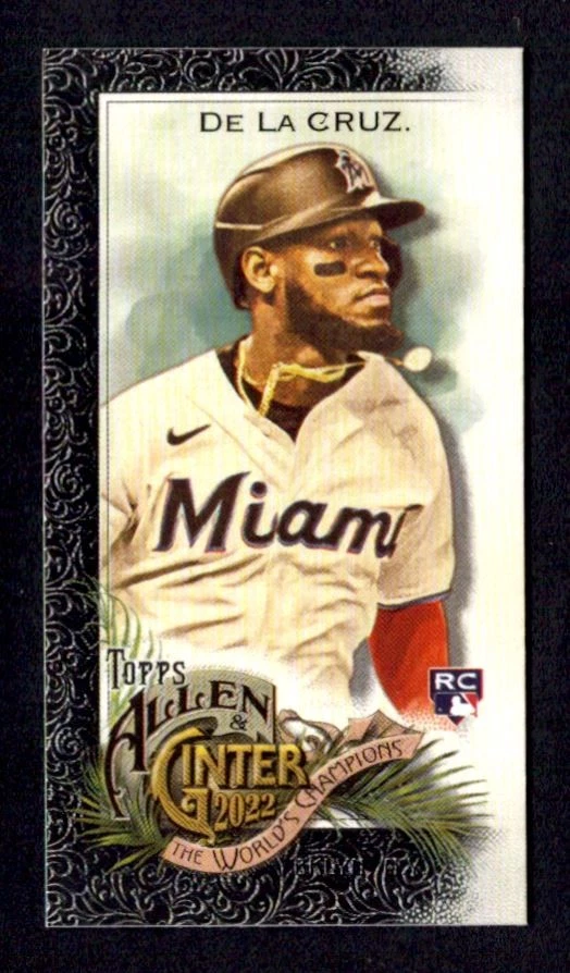 2022 Topps Allen & Ginter Black Border Mini Bran De La Cruz Rookie #71 - Image 1 of 2