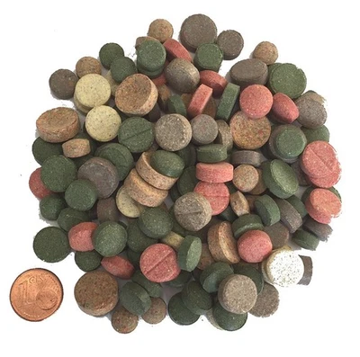 Tablettenmix Maximix 13 Sorte Futtertablette Zierfisch Wels Spirulina 0,1 - 10Kg - Bild 1 von 2