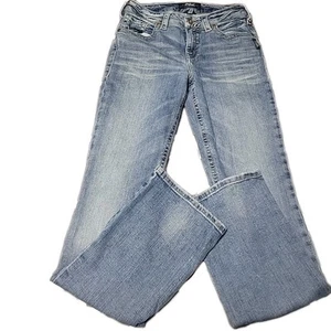 Silver Jeans Avery Slim Boot Stretch Denim Women's Size 28Wx31L Light Wash Blue - Picture 1 of 10