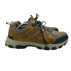 Skechers Schuhe Herren 14 Braun Leder Wanderschuhe Wasserabweisend Memory Foam - Bild 1 von 12