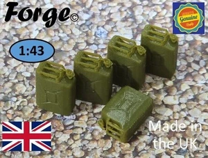 Jerry Can 20L x 5 escala 1:43 calibre 0 modelo miniatura diorama paisaje - Imagen 1 de 6