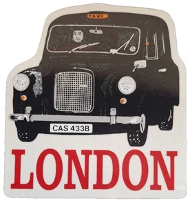 London Black Taxi Cab Sticker - External Car Window Bumper Sticker - Picture 1 of 3