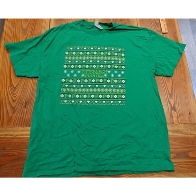 Pittsburgh Pirates 7-22-22 SGA T-Shirt Christmas In July Ugly Sweater - Size XL - Image 1 of 4