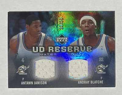 ANTAWN JAMISON ANDRAY BLATCHE 2006-07 UD RESERVE Materials Dual Jersey 26/50 - Image 1 of 2