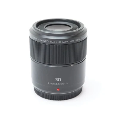 Panasonic Lumix G Macro 30mm F/2.8 ASPH. MEGA O.I.S. (MFT) -MINT- #218 - Image 1 of 4
