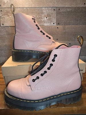 Botas Dr. Martens Sinclair Mujer 11 Coral Rosa Negro Jadon Plataforma Cremallera Con Cordones Foto 1 de 4
